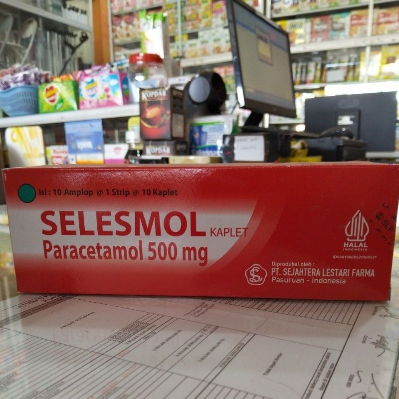 SELESMOL (paracetamol 500mg) perbox