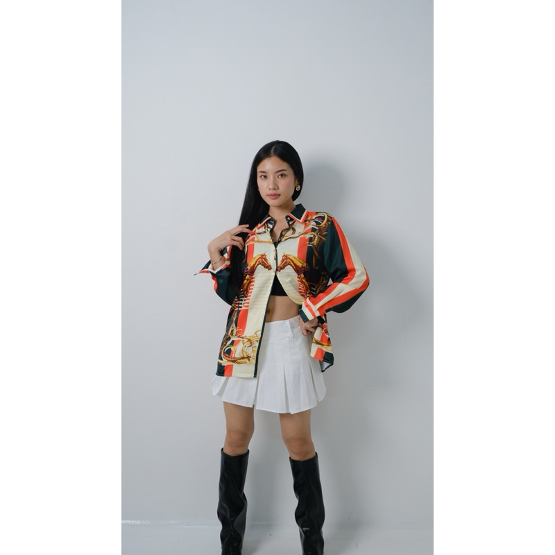 HAVANA SILK PATTERN BLOUSE #5001