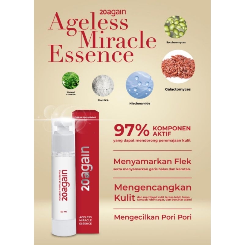 20Again Ageless Miracle Essence