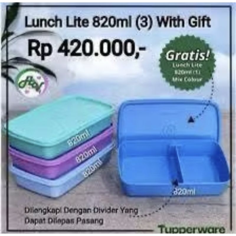 Lunch Lite Lunch Box 4 pcs