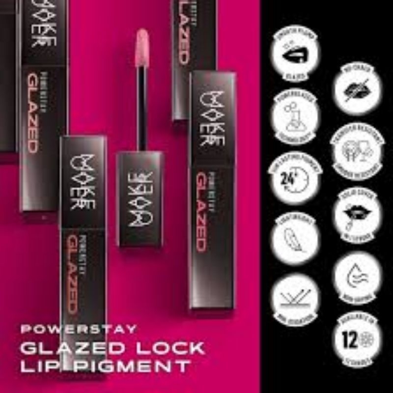 MAKE OVER POWERSTAY GLAZED LOCK LIP
