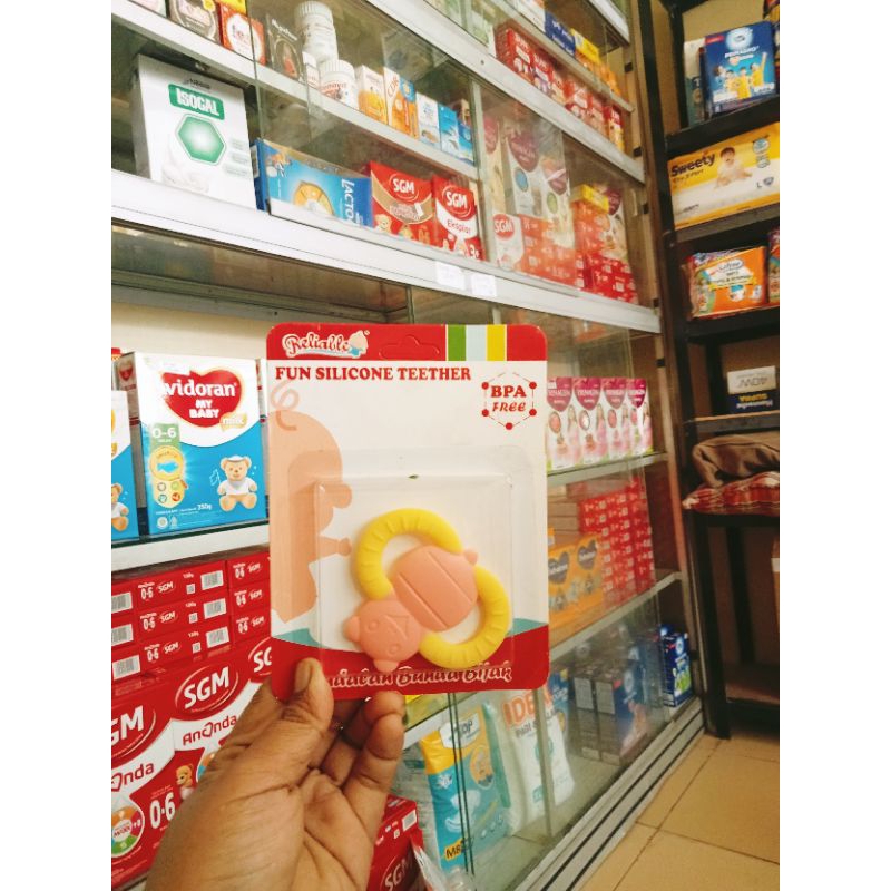 FUN SILICONE TEETHER ANDALAN BUNDA BIJAK MEREK REALIBELE