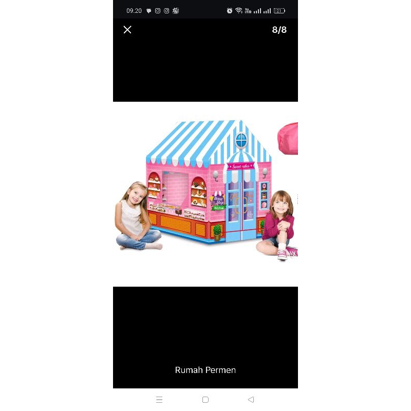 tenda anak model cantik sekali
