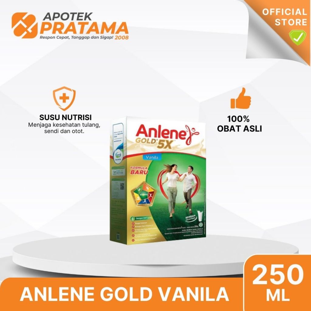 ANLENE GOLD PLUS VANILA 250GR