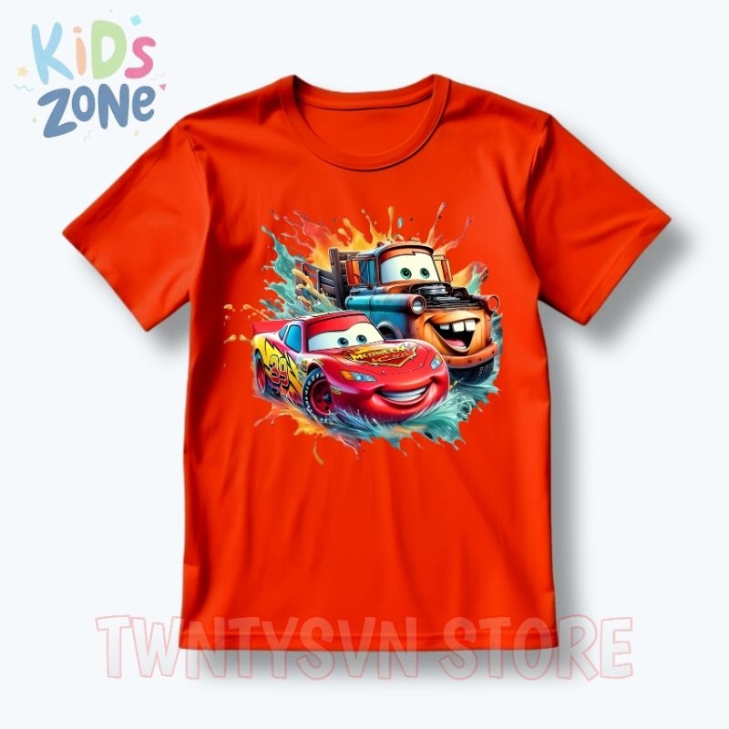 BAJU KAOS ANAK LIGHTNING MCQUEEN