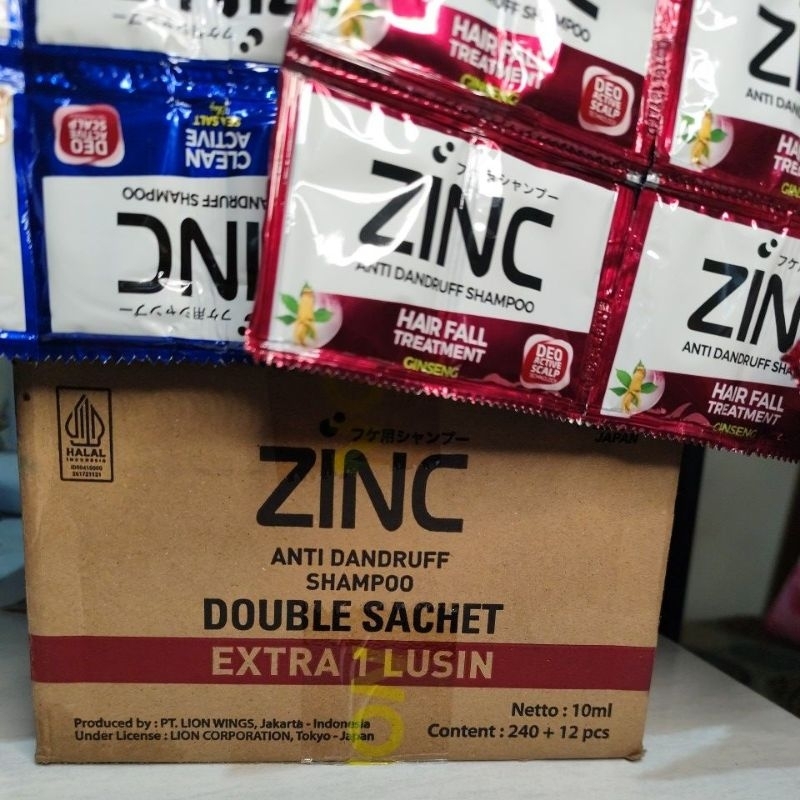 Zinc shampoo sushet 240 +12pcs/dos