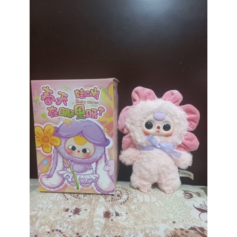 Baby three spring day boneka bunga pink