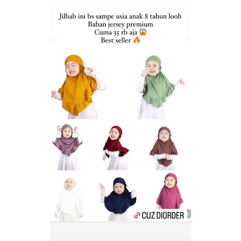 KODE L8P JILBAB ANAK