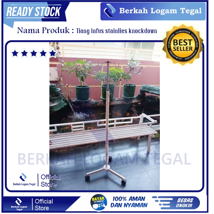 Tiang Infus Kaki 3 / Standar Infus knockdown