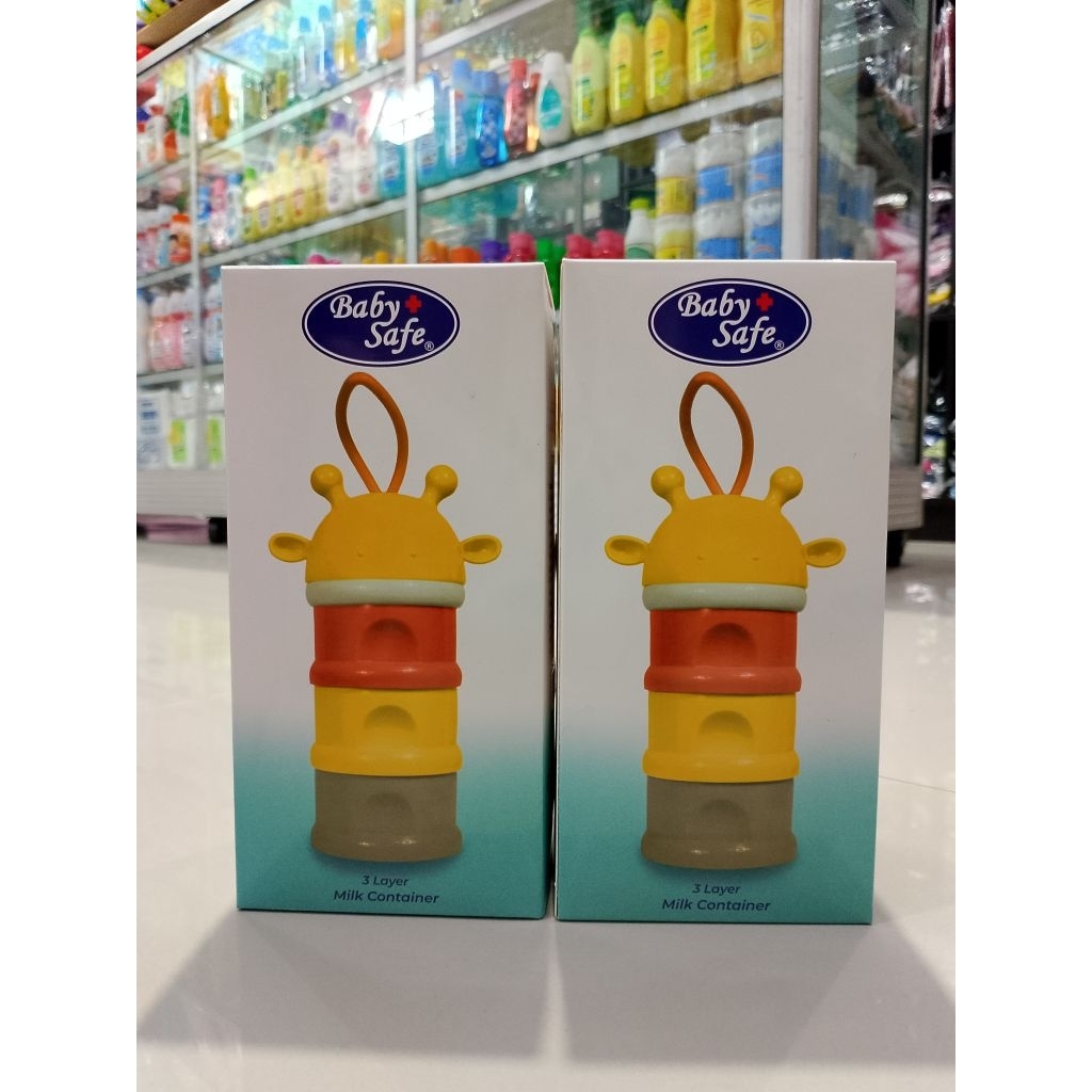 Babysafe milk container.
