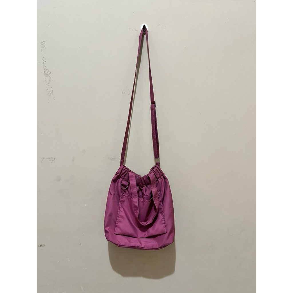 preloved dumpling bag dusty pink
