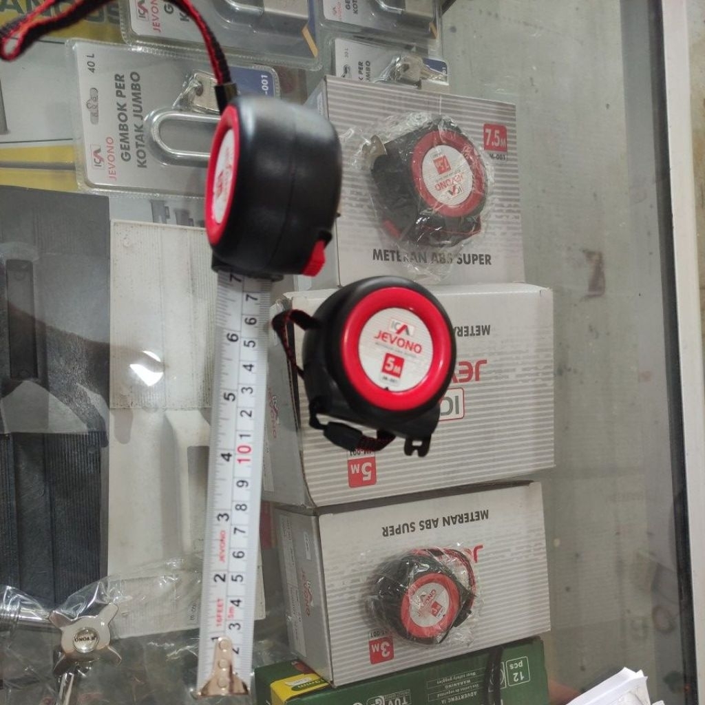 meteran jevono 5.meter auto lock