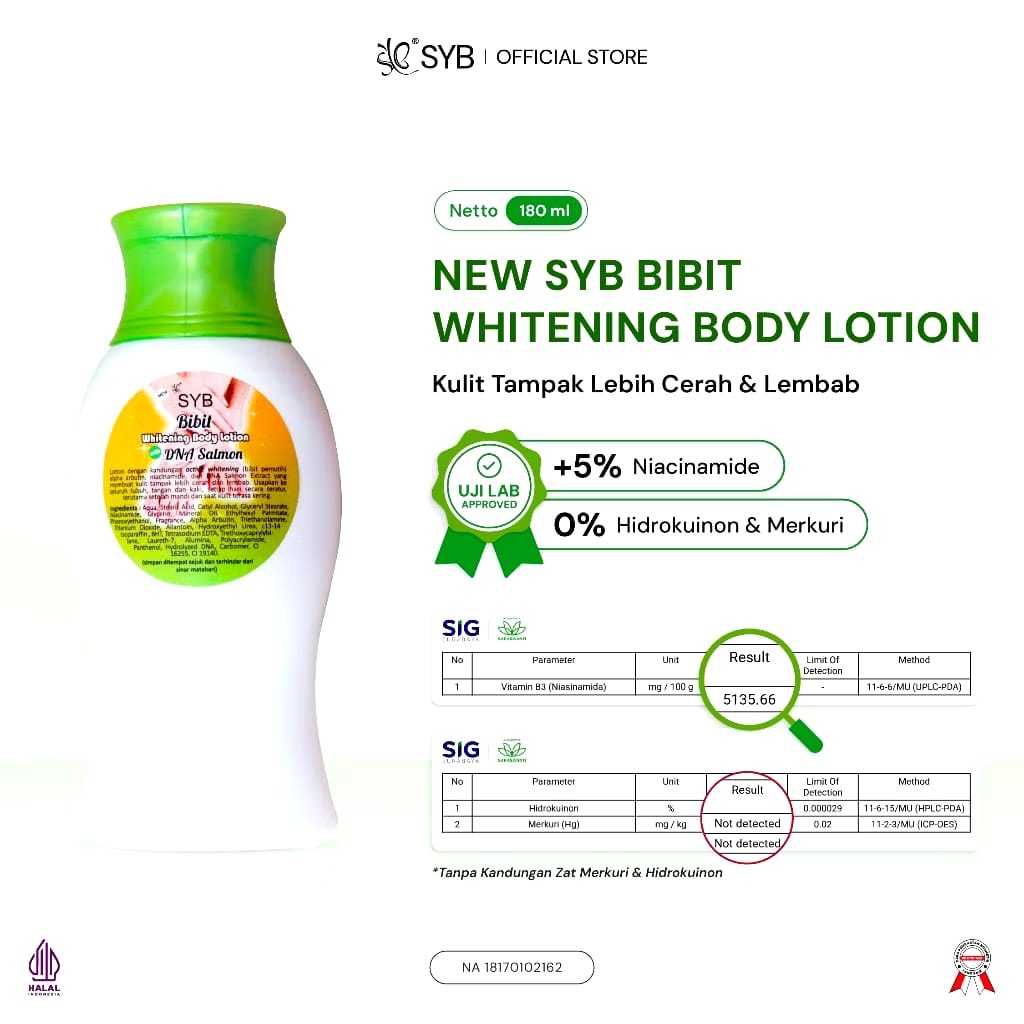 (COD) BIBIT PEMUTIH WHITENING LOTION