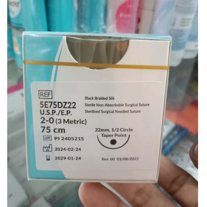 Benang Trusilk 2/0 Taperpoint Box