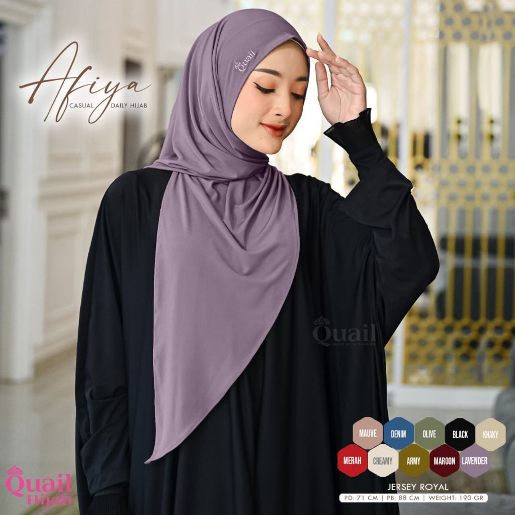 Hijab Instan Segitiga Quail Model AFIYA