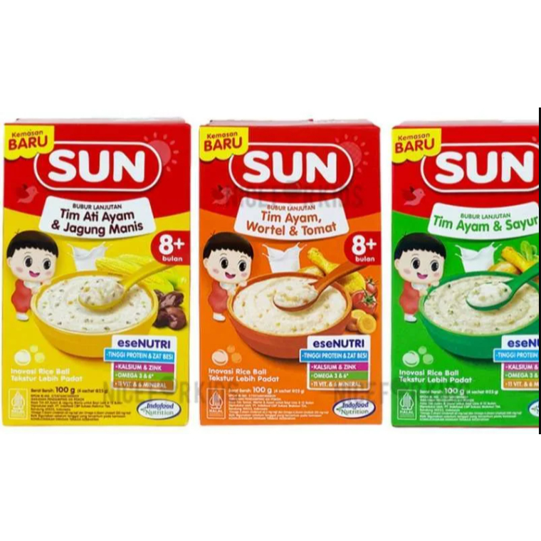 SUN BUBUR TIM 8+ 100G ALL VARIANT