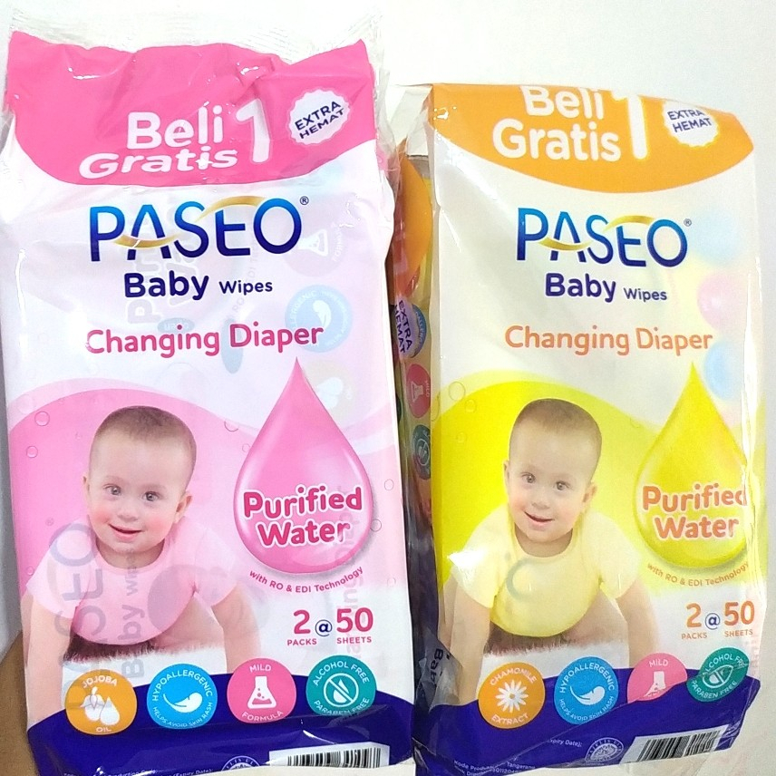 [PR] TISU BASAH PASEO 50 SHEET