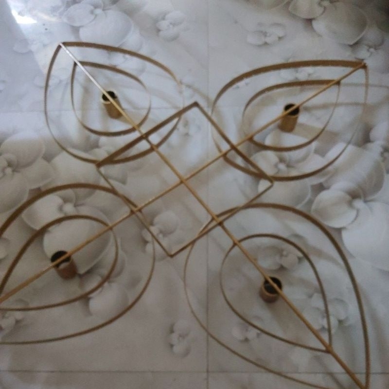 rangka lampu bunga ukuran 100 cm