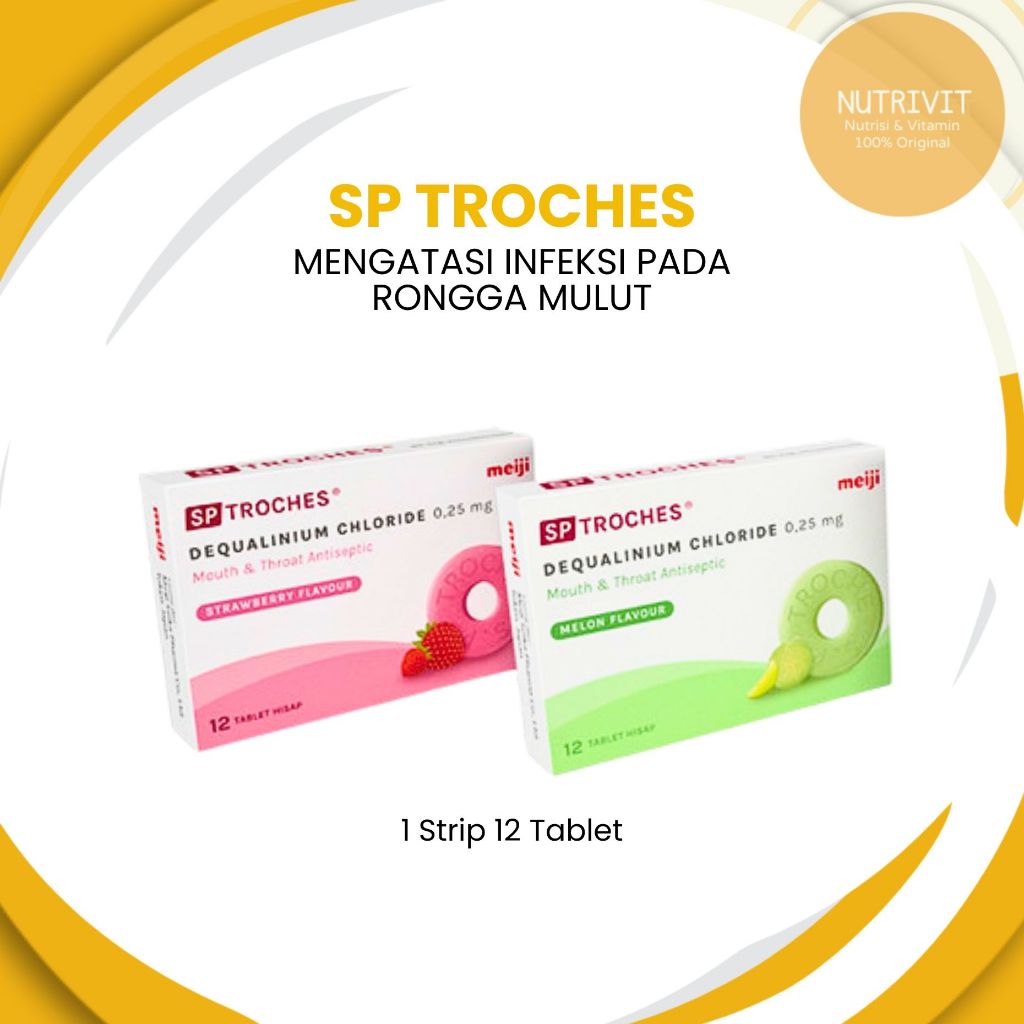 Sp Troches / Troces Meiji - Tablet Hisap Antiseptis