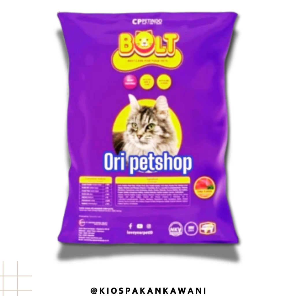 BOLT makanan kucing kering 800 gr