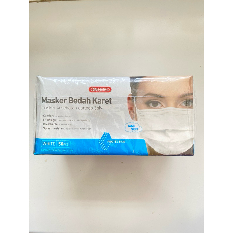masker onemed earloop 3ply