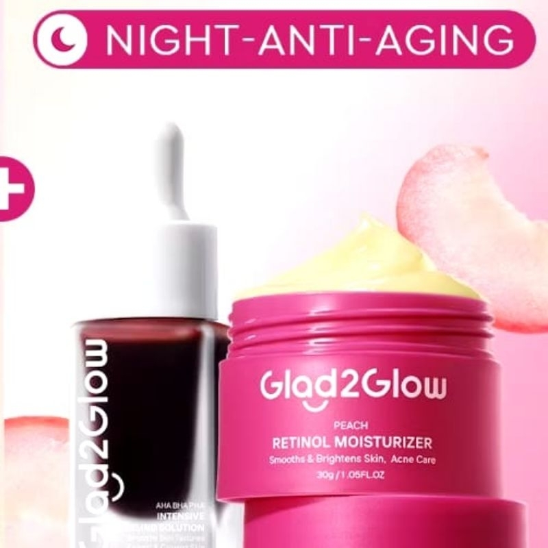 Glad2glow Peeling set moisturizer
