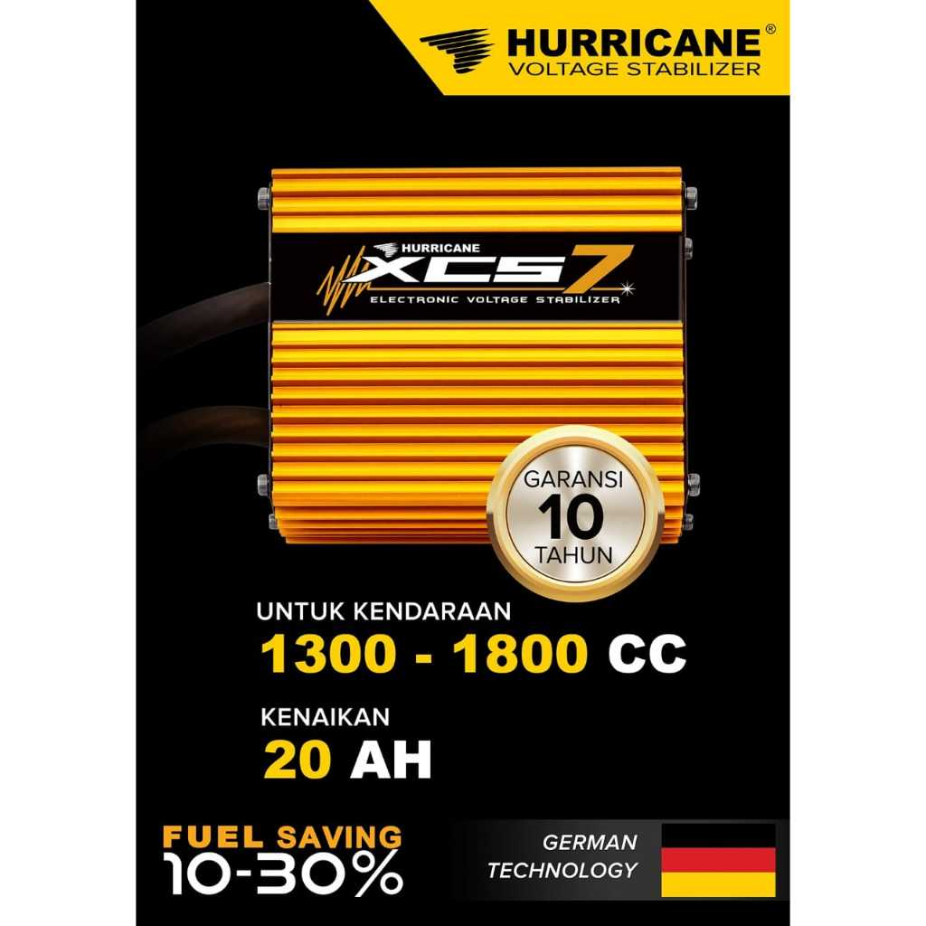 Hurricane XCS 7/Penghemat BBM/ Voltage Stabilizer