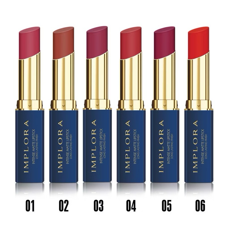 Implora Lipstick Intense Matte Long Lasting Finish Lipstik Mate Implora