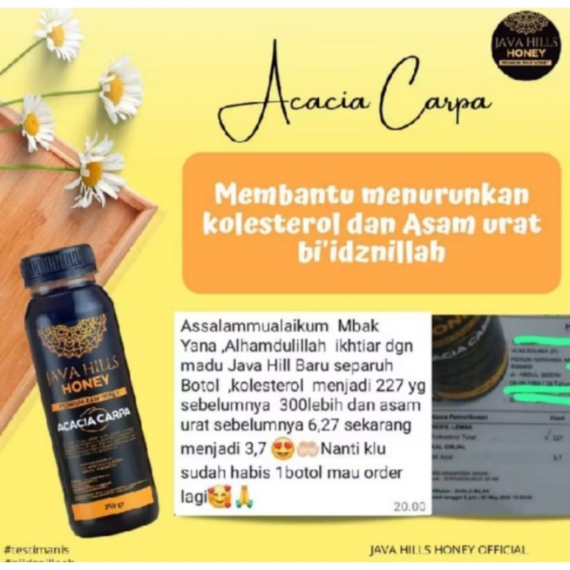 madu murni java hills honey acacia capran 320g