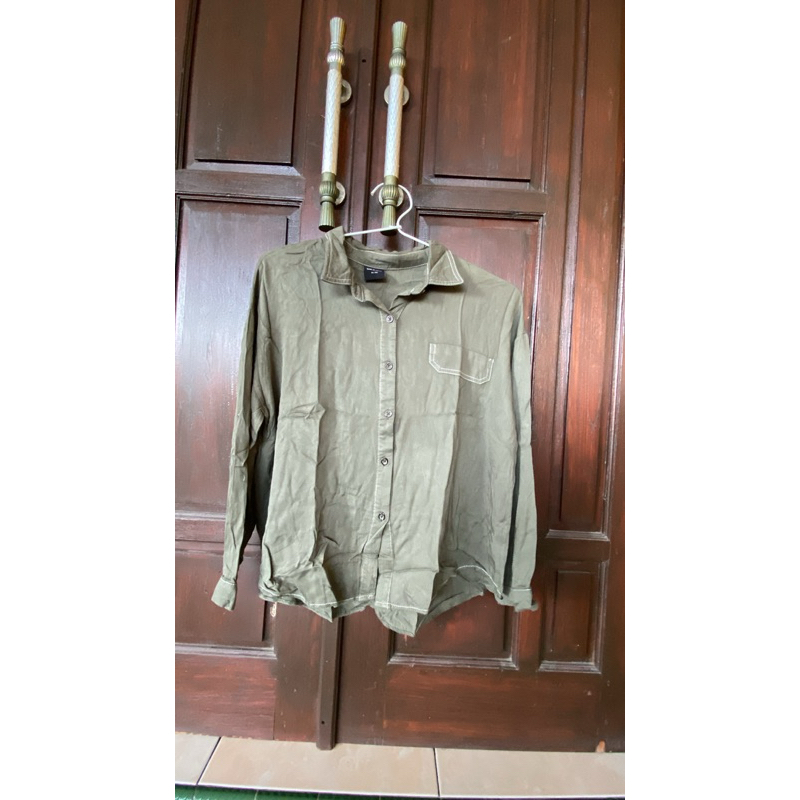 blouse crop army