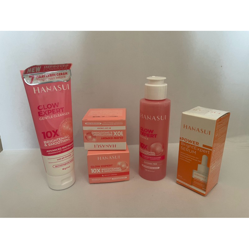 paket komplit 5in1 Hanasui Flawless glow