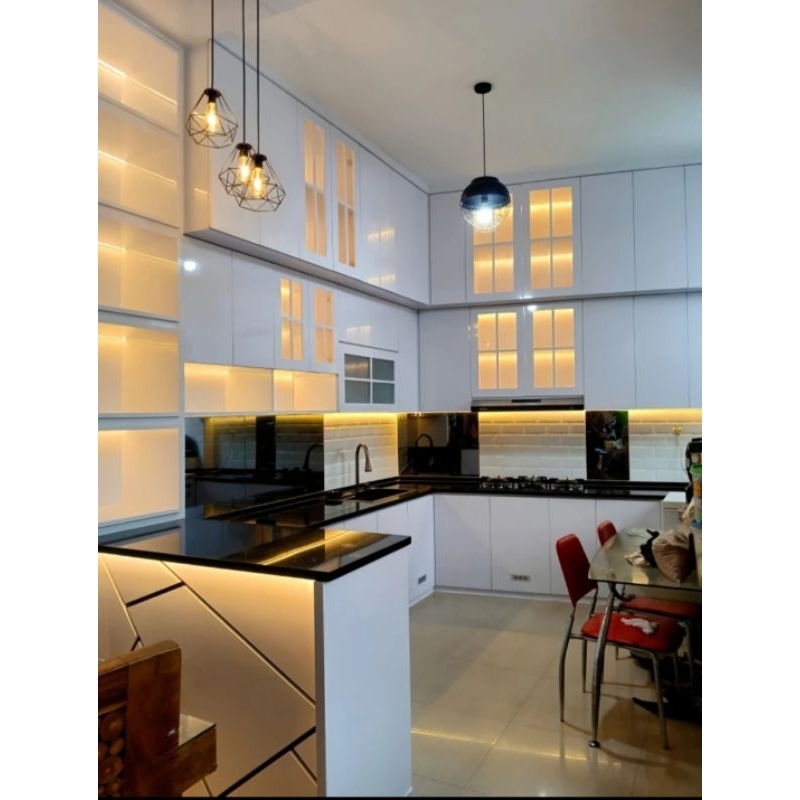 kitchen set hpl muderen murah meriah