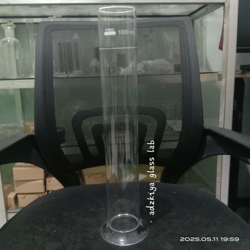 glass hydrometer jarr 1000 ml pyrex.