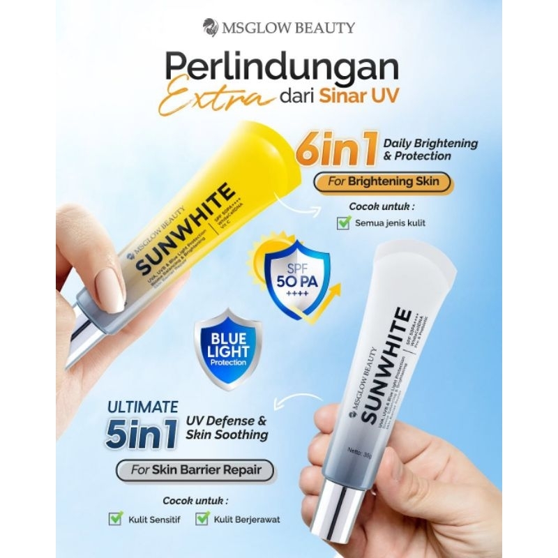 sunwhite msglow terbaru