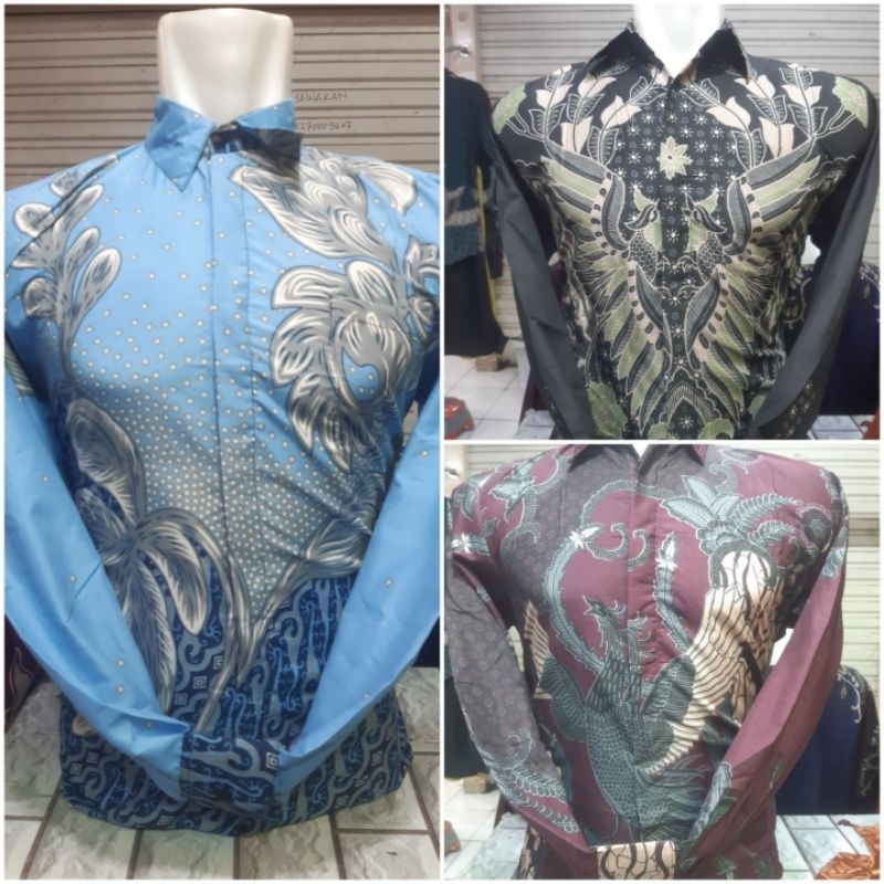 kemeja batik lengan panjang non puring