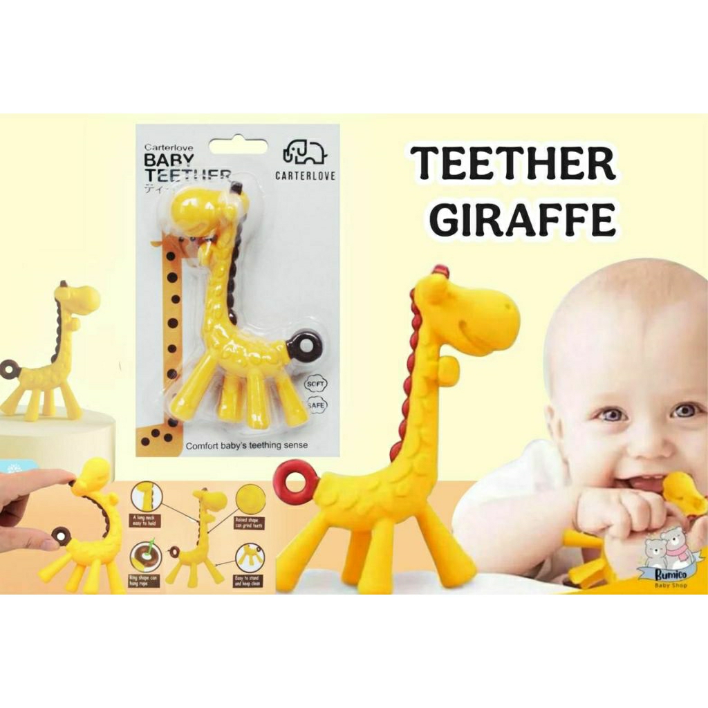 CarterL Love Teether Giraffe Yellow