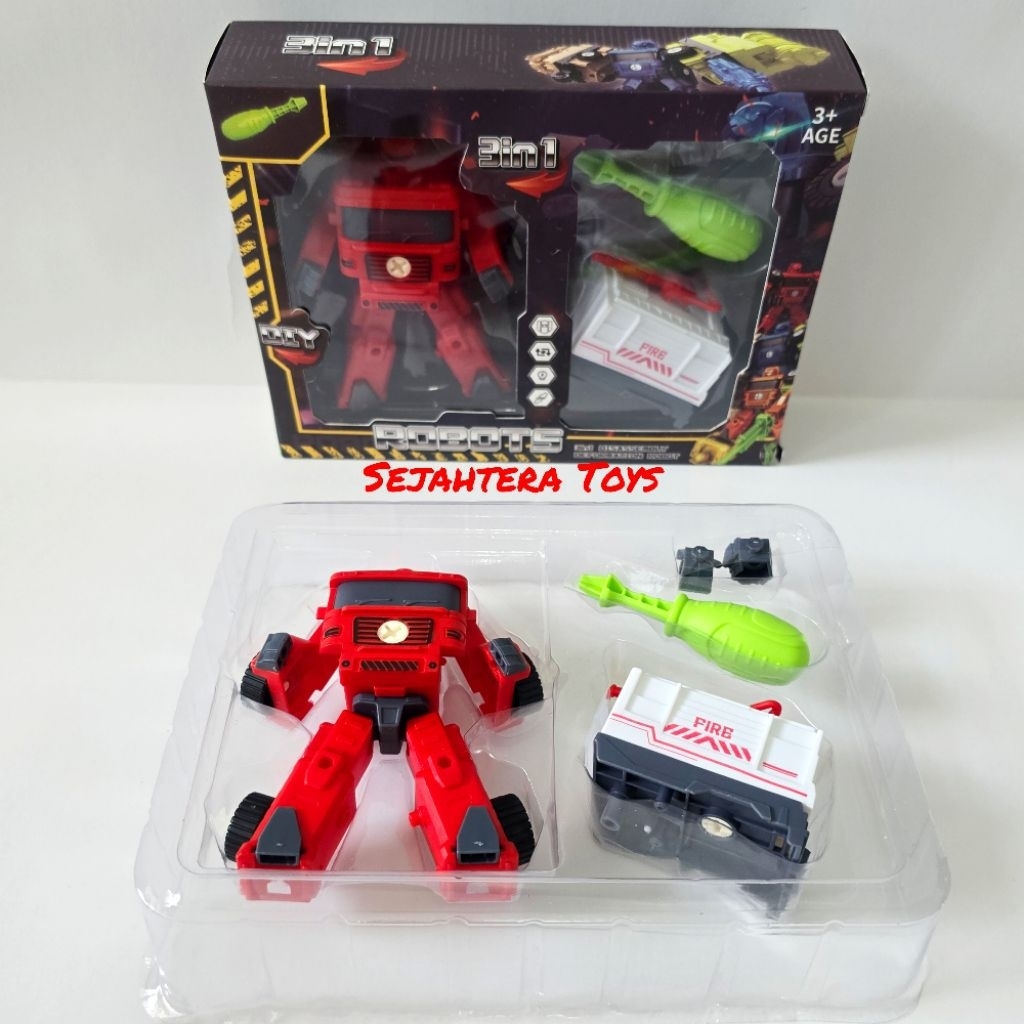 Mainan Robot DIY 3in1