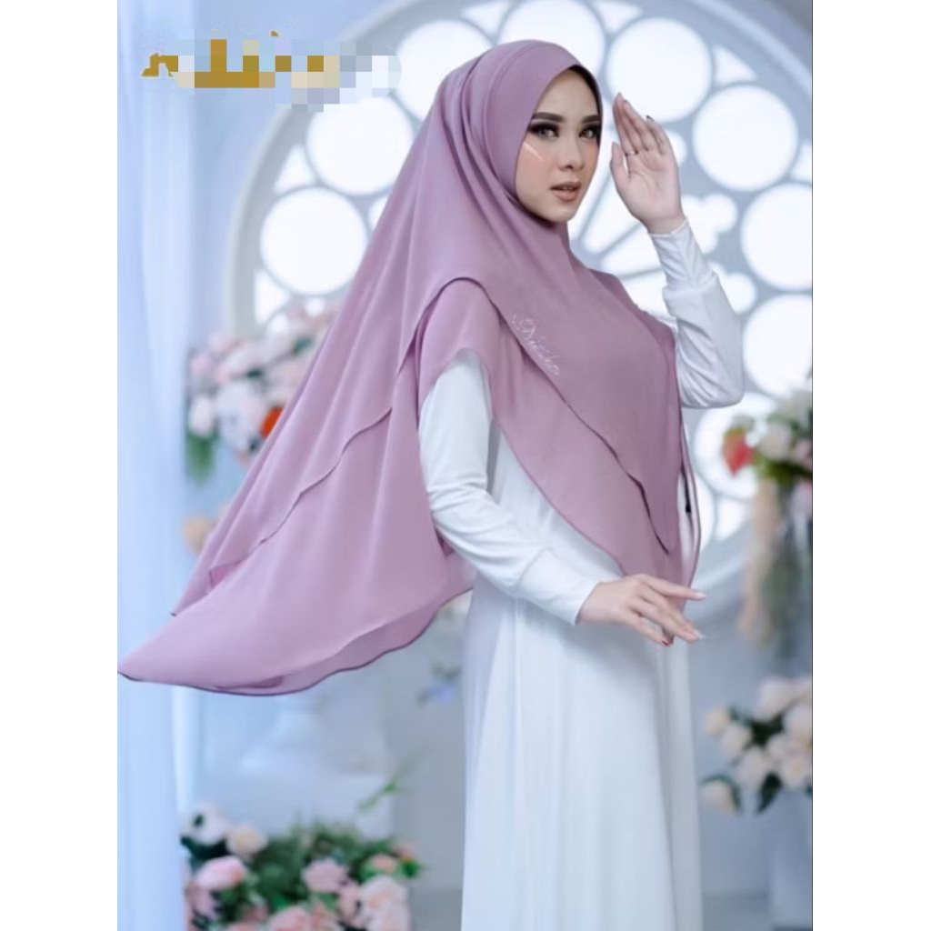 khimar oval dua layar