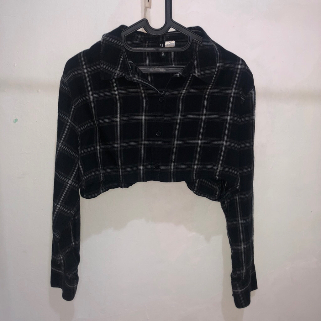 HnM Divided Plaid CropTop