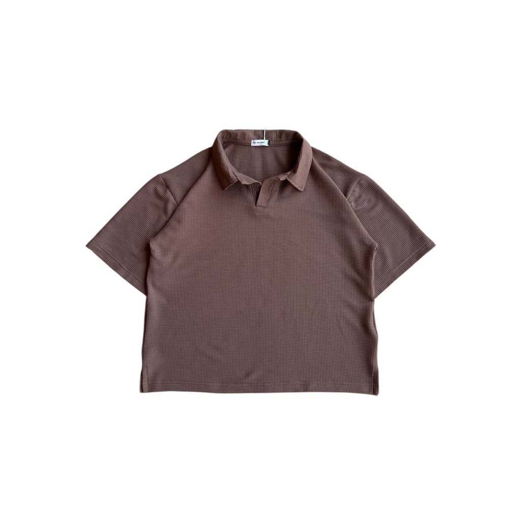 Arcx Poloshirt Waffle Brown