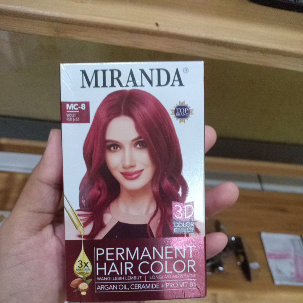 Miranda semir rambut Violet Red