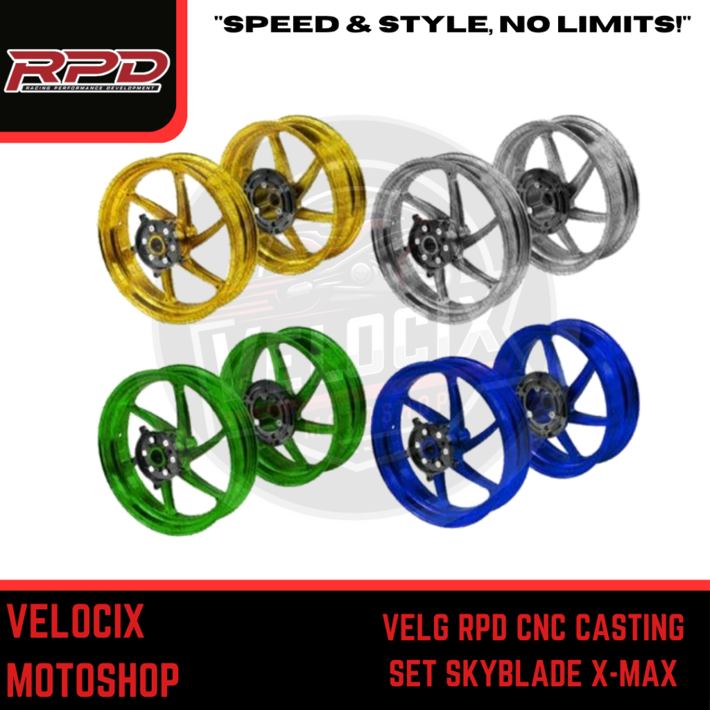 VELG RPD CNC CASTING SET SKYBLADE X-MAX