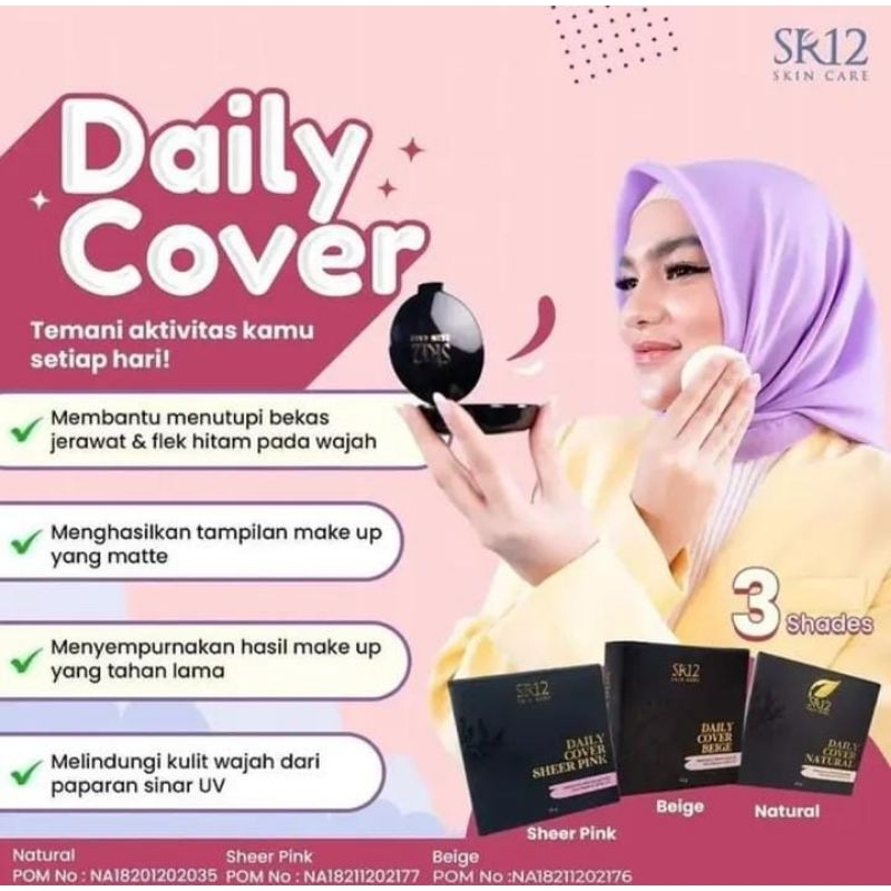 Daily Cover, Bedak Padat by SR12