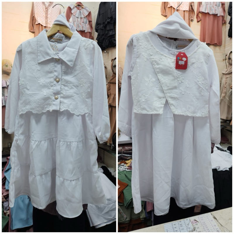gamis anak khusus white