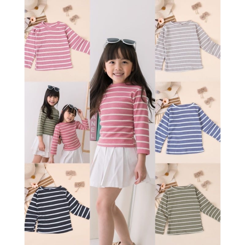 Atasan Waffle Stripe