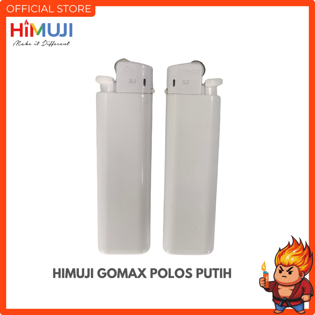 Korek Api Himuji Polos Putih - 1Pcs
