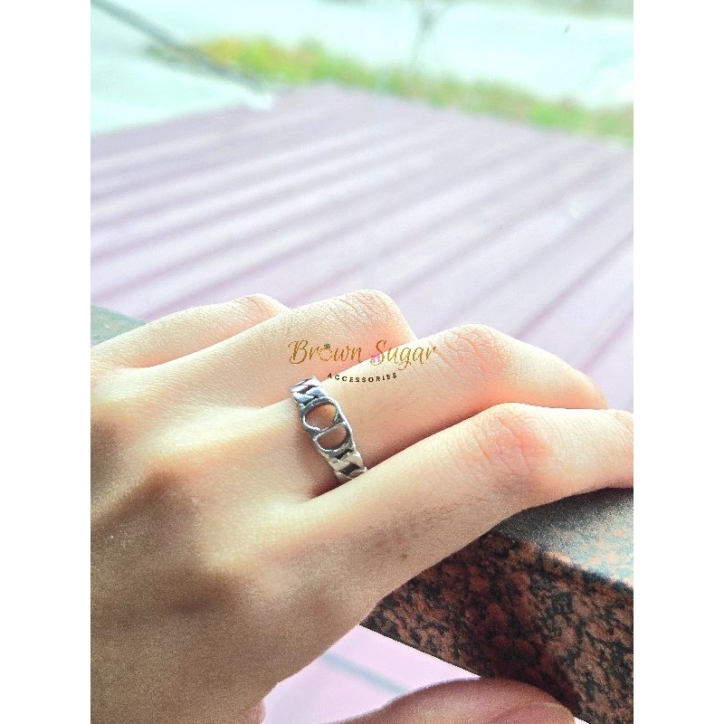 Cincin CD Silver Titanium Anti Karat