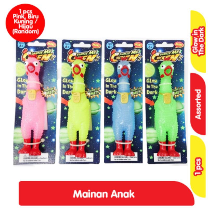 Animolds Mini Chicken Mainan Anak Squeeze Assorted
