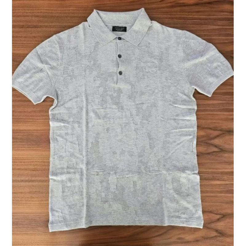 ZARA POLO KNITT GREY
