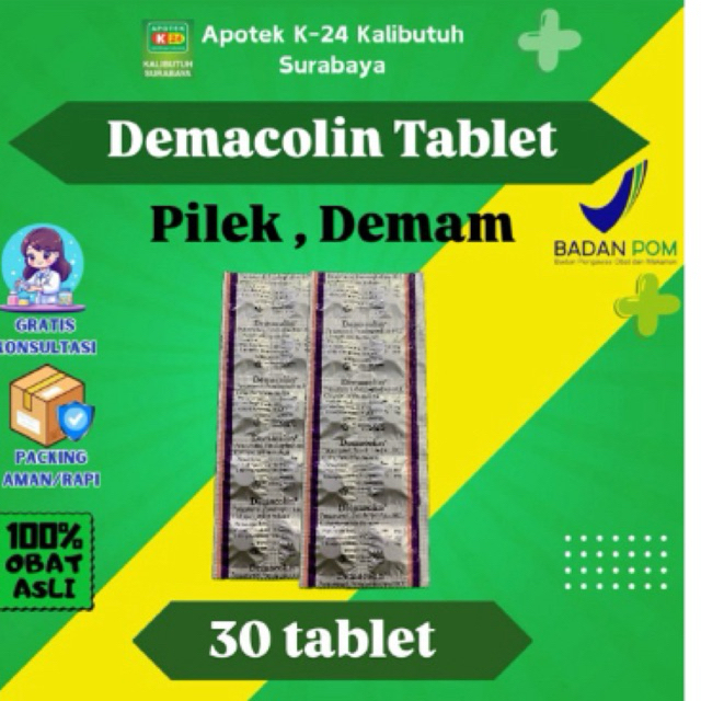 Demacolin Tablet ecer 30tablet (3 strip)
